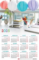 Календарь настенный листовой  А3ф 290х435мм на 2025г Картон мелованный-Мое вдохновение-
