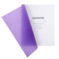 Дневник для 1-11кл. 40л А5ф на скобе Пластиковая обложка Фиолетовый