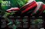 Календарь настенный листовой  А3ф 435X290мм на 2025г Картон мелованный-Год Змеи- - фото 12407073